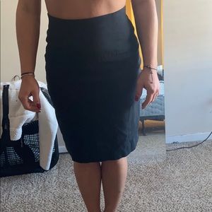 Black pencil skirt